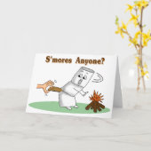 Carte d'anniversaire amusante : S'mores N'importe  (Fleur jaune)