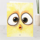 Carte d'anniversaire amusante Surprise yeux de pou (Dos)