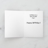 Carte d'anniversaire amusante : Vue spectaculaire (Intérieur)