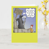 Carte d'anniversaire amusante : Vue spectaculaire (Fleur jaune)