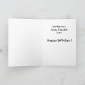 Carte d'anniversaire amusante : Vue spectaculaire (Intérieur)