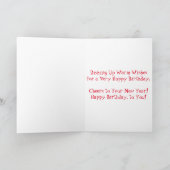 Carte d'anniversaire "An Artist's Breakfast" (Intérieur)