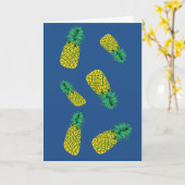 Carte d'anniversaire ananas humoristique (Fleur jaune)