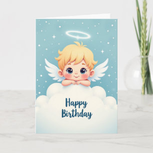 Carte d'anniversaire Ange ailé