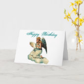 Carte d'anniversaire ANGEL (Fleur jaune)