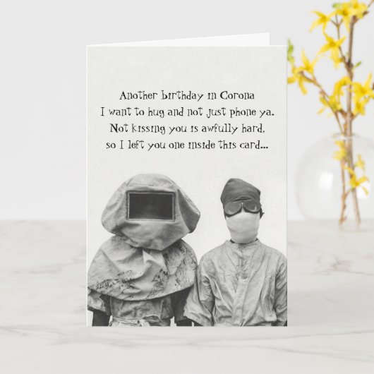 Carte d'anniversaire antibactérienne (Fleur jaune)