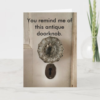 Carte d'anniversaire antique drôle d'âge