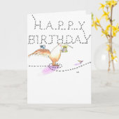 Carte d'anniversaire "Ants" (Fleur jaune)