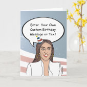 Carte d'anniversaire AOC (Fleur jaune)