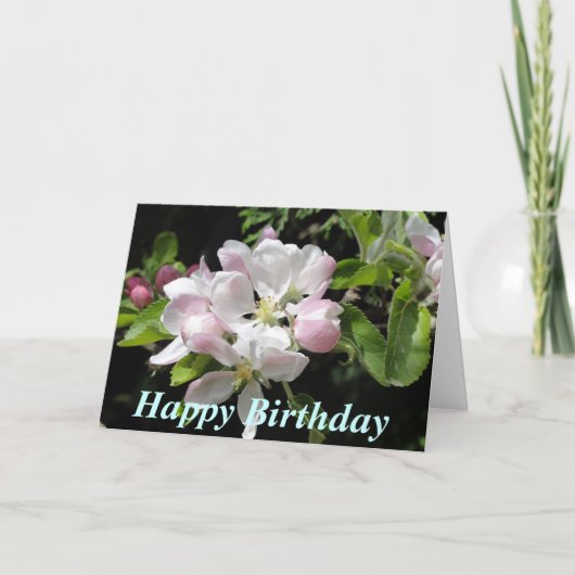 Carte d'anniversaire Apple Blossom (Devant)