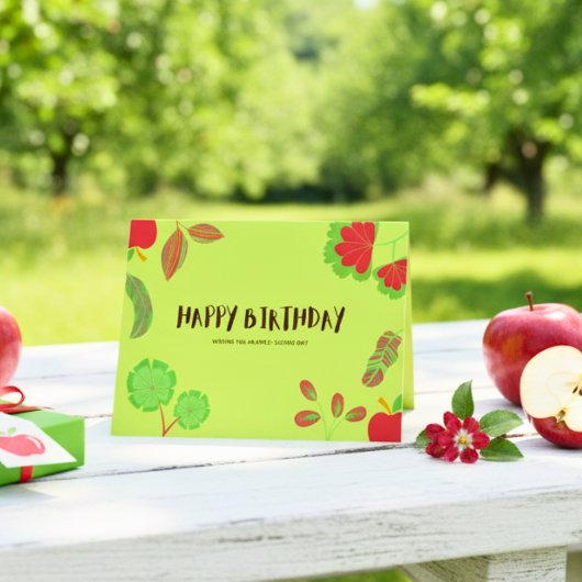Carte d'anniversaire Apple-Licious