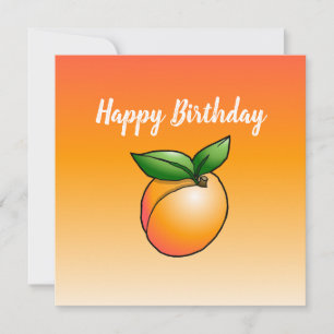 Carte d'anniversaire Apricot