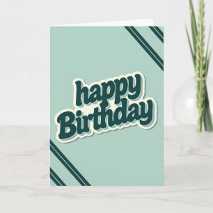 Carte d'anniversaire Aqua