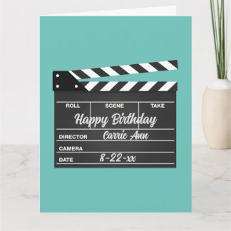 Carte d'anniversaire Aqua du plateau vidéo personn