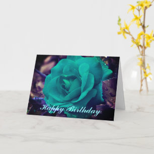 Carte d'anniversaire Aqua Flower Photography