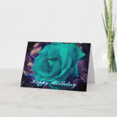Carte d'anniversaire Aqua Flower Photography (Devant)