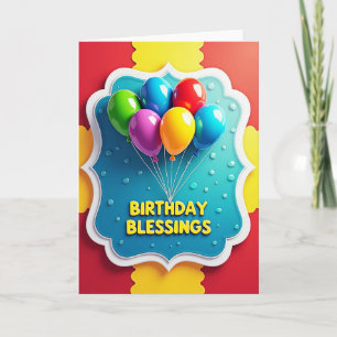 Carte d'anniversaire Aqua Frame