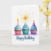 Carte d'anniversaire aquarelle (Fleur jaune)