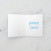 Carte d'anniversaire aquarelle Hydrangea (Intérieur)