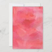 Carte d'anniversaire aquarelle | Invitations Fille (Dos)