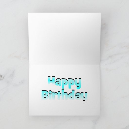 Carte d'anniversaire Aquarius (Intérieur)