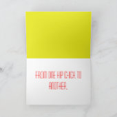 Carte d'anniversaire Art Déco (Intérieur)