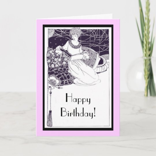 Carte D Anniversaire Art Deco 19 Zazzle Be