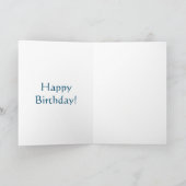 Carte d'anniversaire Art Déco Chevaux (Intérieur)