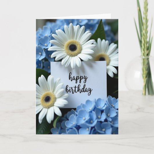 Carte d'anniversaire Artful Bloom (Devant)
