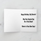 Carte d'anniversaire "Artillerie lourde 2ÈME GUERR (Intérieur)