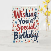 Carte d'anniversaire artisanale (Fleur jaune)