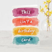Carte d'anniversaire artisanale Swatch (Fleur jaune)