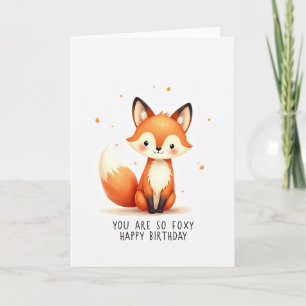 Carte d'anniversaire artistique avec un animal joy