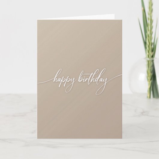 Carte d'anniversaire artistique fluide (Devant)