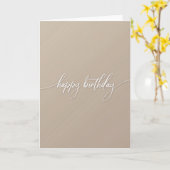 Carte d'anniversaire artistique fluide (Fleur jaune)