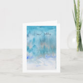 Carte d'anniversaire Atmosphère aux tons bleu-vert (Devant)