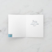 Carte d'anniversaire Atmosphère aux tons bleu-vert (Intérieur)