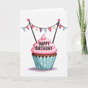 Carte d'anniversaire au cacao sucré