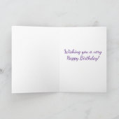 Carte d'anniversaire au crocus violet (Intérieur)