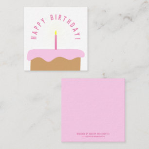 Carte d'anniversaire au gâteau joli illustré   Ros