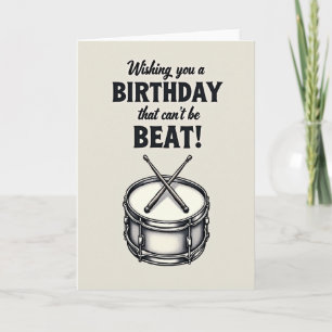 Carte d'anniversaire au rythme rythmique