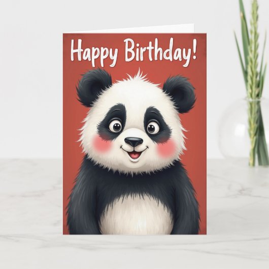 Carte d'anniversaire au sourire doux (Devant)
