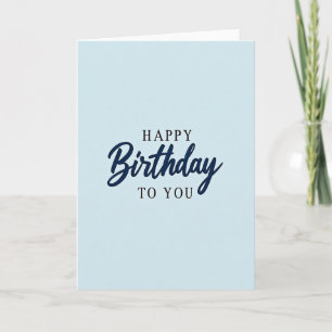 Carte d'anniversaire au texte fluide