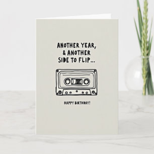 Carte d'anniversaire audio vintage