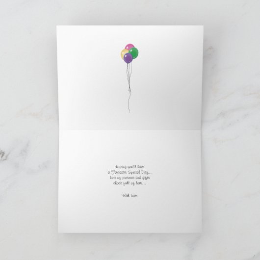 Carte d'anniversaire australienne Kelpie heureuse (Intérieur)