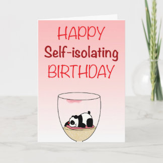 Carte d'anniversaire auto-isolante