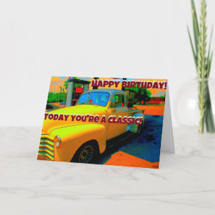 Carte d'anniversaire automatique classique de