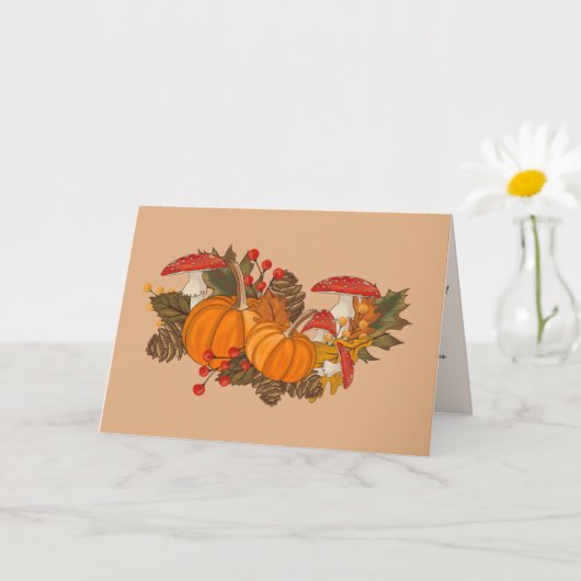Carte d'anniversaire automne pour lui Personnalise (Petite plante)
