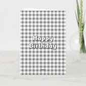 Carte d'anniversaire aux assortiments de réglisse (Dos)