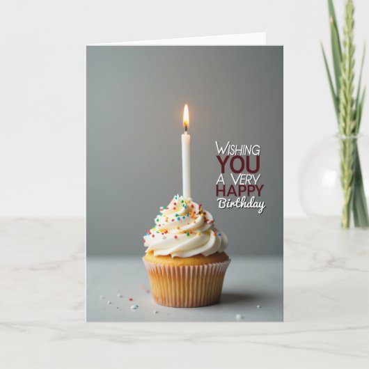 Carte d'anniversaire aux doux éclaboussures (Devant)